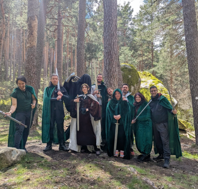 Experiencia en el bosque, naturaleza y señor de los anillos.